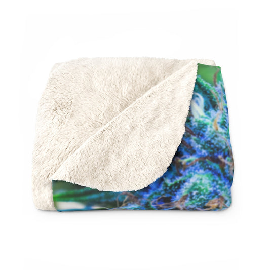 Catturare La Mia Attenzione Cannabis Sherpa Fleece Blanket