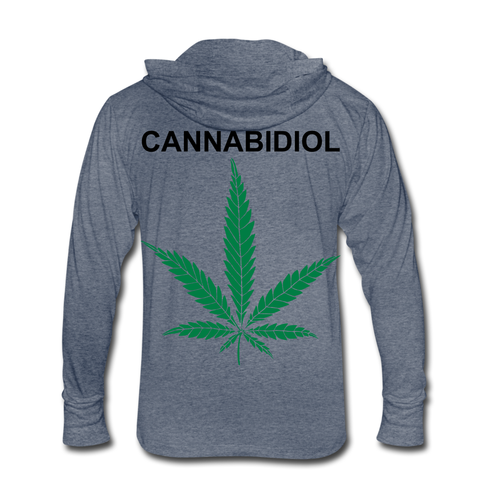 Anxiety Tri-Blend Hoodie Shirt - heather blue
