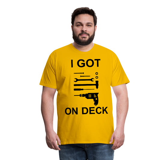 I Got Tools On Deck Men's Organic T-Shirt - sun yellow