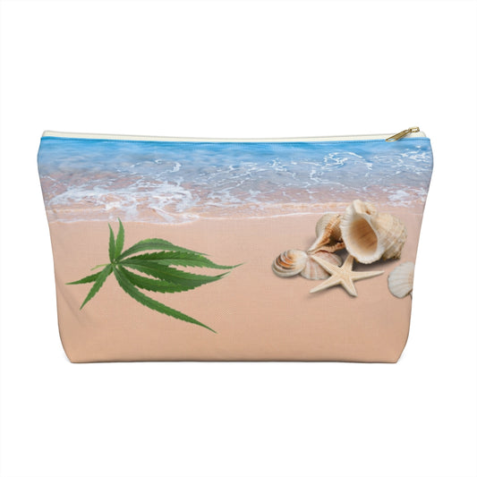 Cannabis On The Beach Accessory Pouch