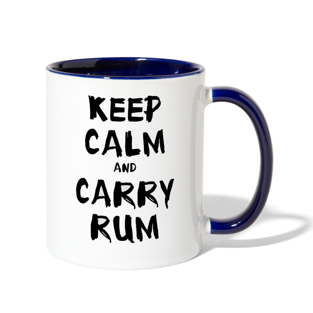 Contrast Coffee Mug - white/cobalt blue