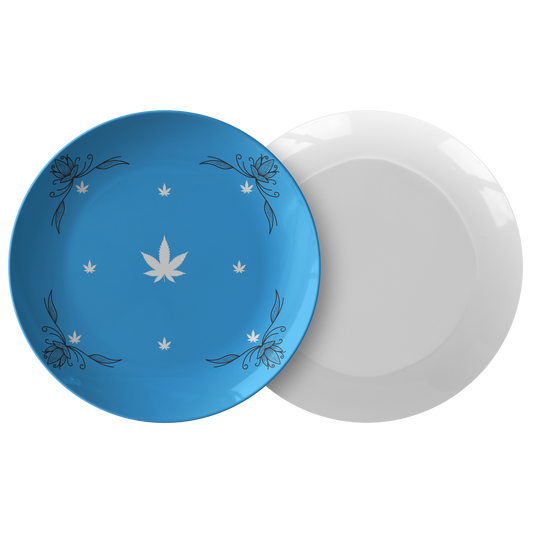Bellissimo Blue Cannabis Plate
