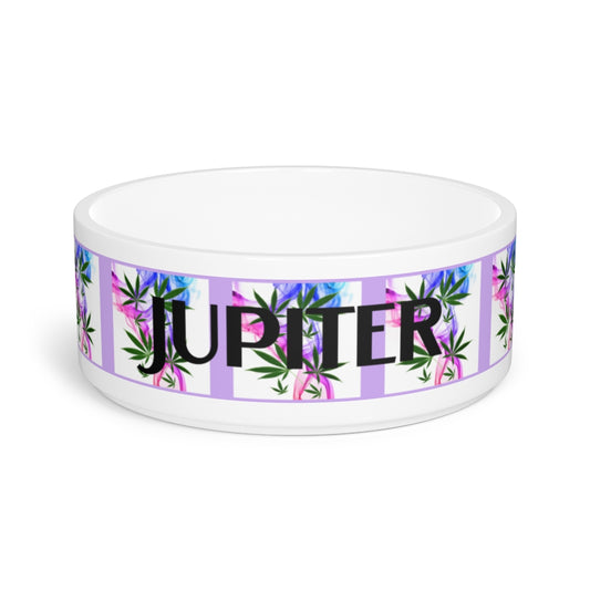 Customizable Cannabis Pet Bowl- Smoking Pretty Cannabis Pet Bowl