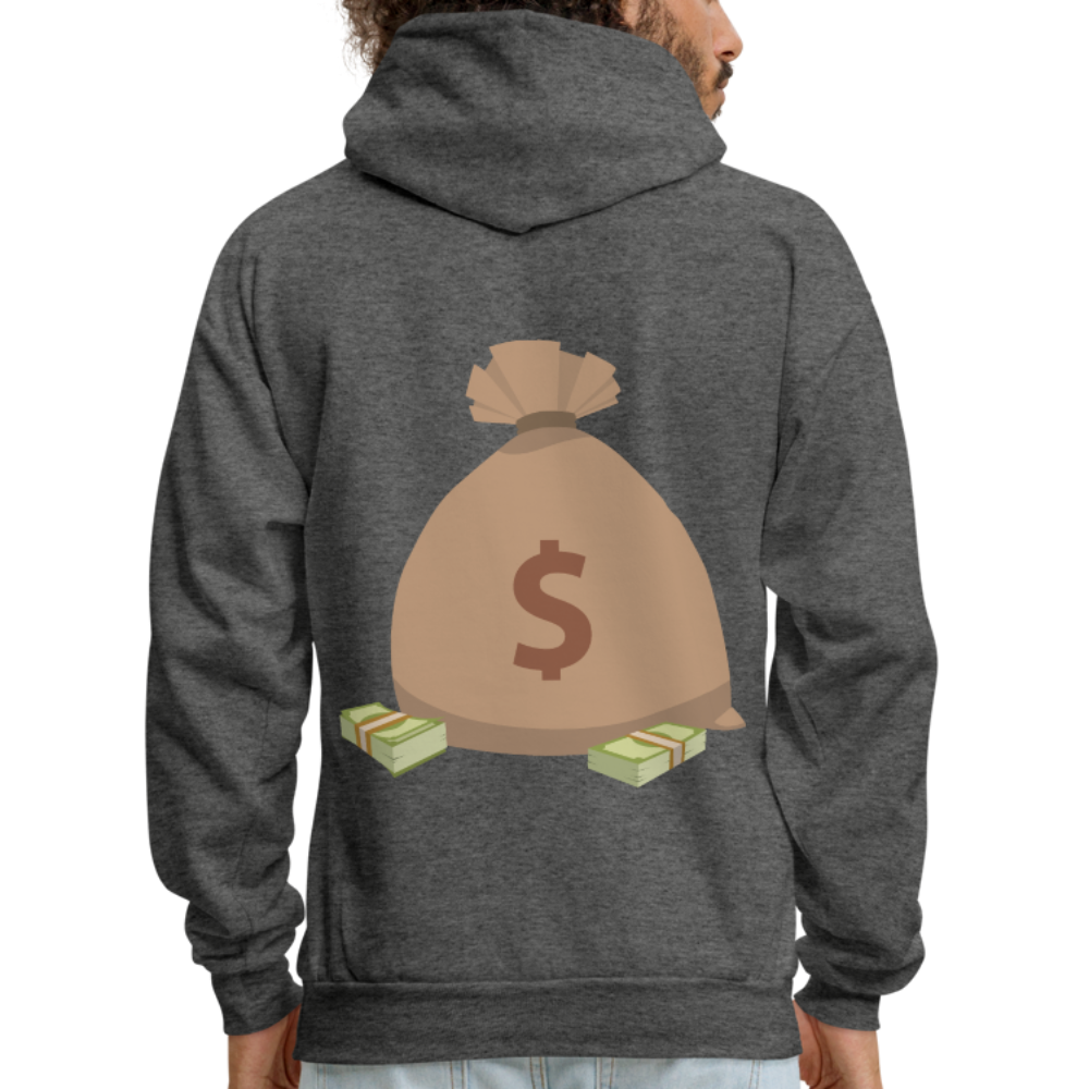 Stop Lacking And Start Stacking Money Men's Hoodie - charcoal gray