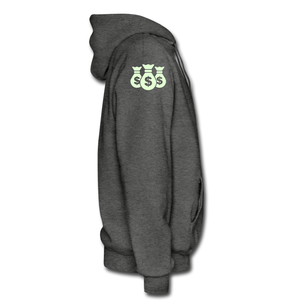 Stop Lacking And Start Stacking Money Men's Hoodie - charcoal gray