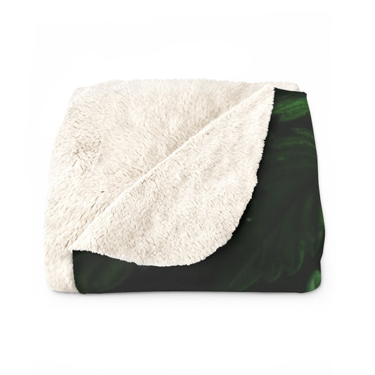 Cannabis Sherpa Fleece Blanket