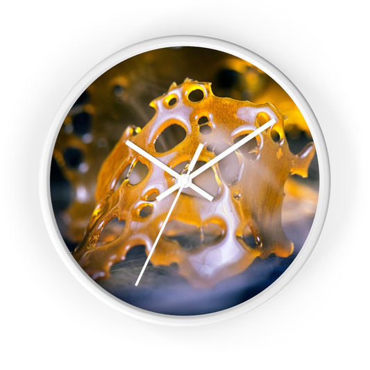 Cannabis Wax Wall clock