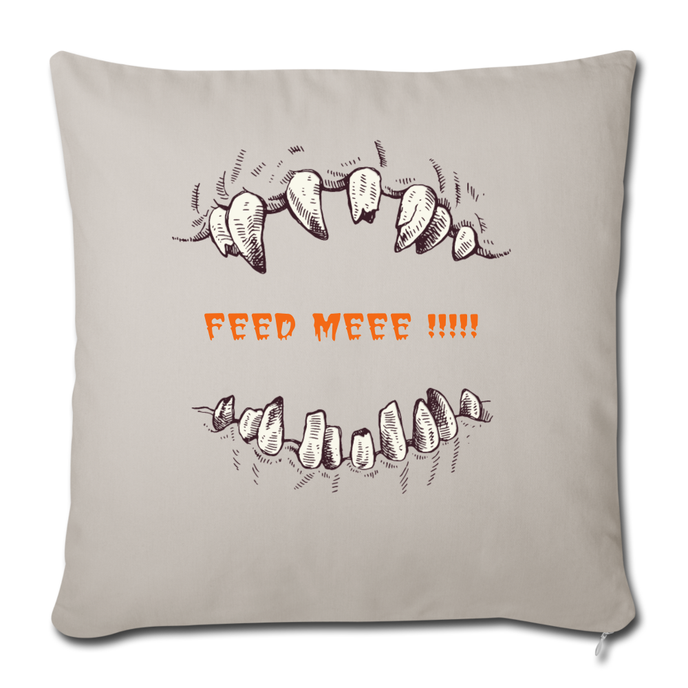 Throw Pillow Cover 18” x 18” - light grey