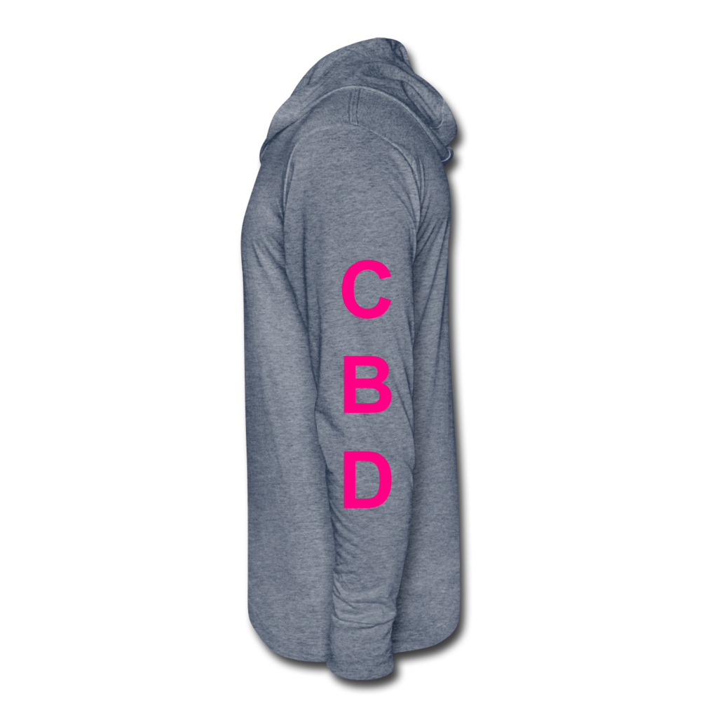 Anxiety Tri-Blend Hoodie Shirt - heather blue