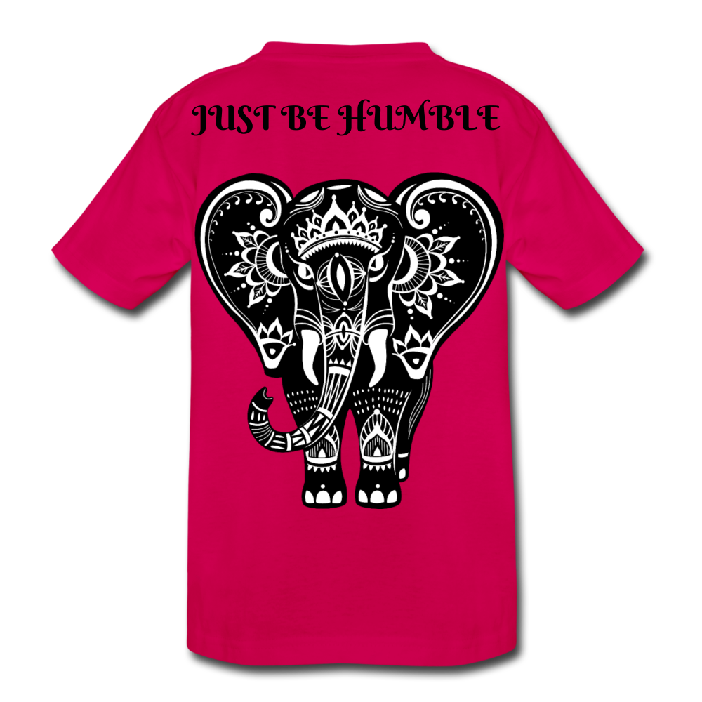 Just Be Kind Just Be Humble Kids' Premium T-Shirt - dark pink