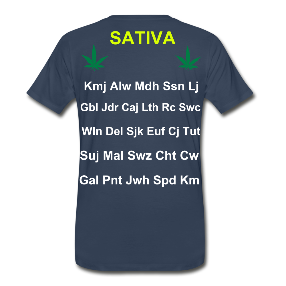 Motivate The Mind Men’s Premium Organic T-Shirt - navy