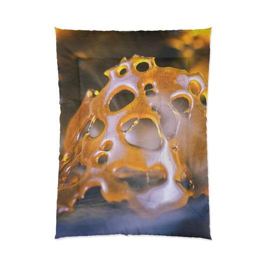 Cannabis Wax Custom Designed Comforter.  A Unique Cannabis Gift For Friends & Family. Cannabis Decor For Your Home. Cannabis Comforter
