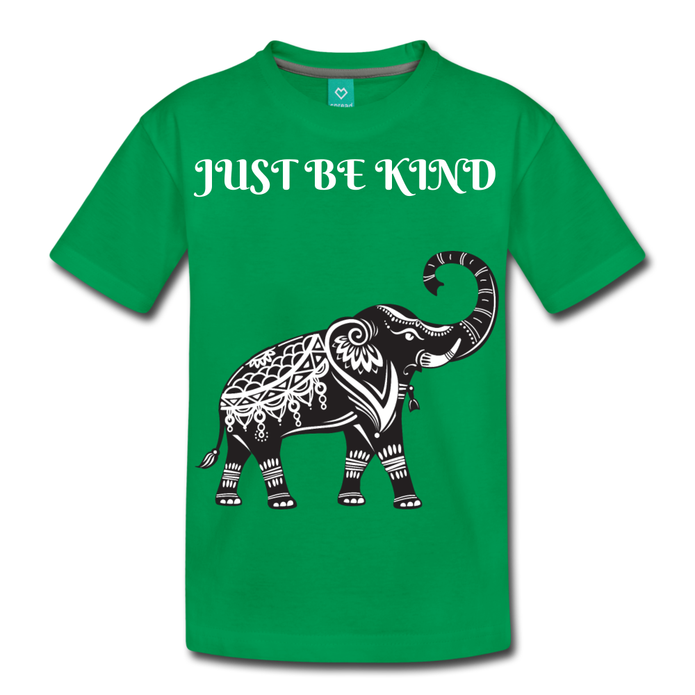 Just Be Kind Just Be Humble Kids' Premium T-Shirt - kelly green