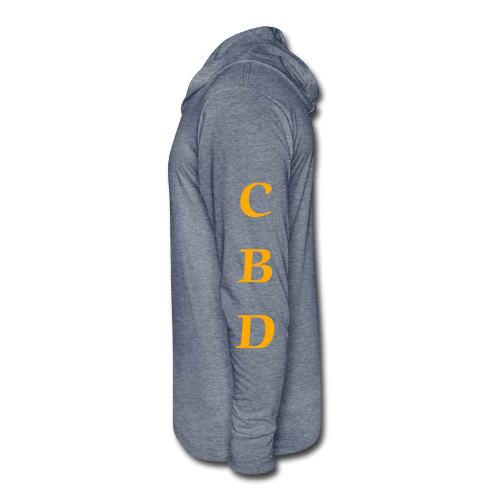 Unisex Tri-Blend Hoodie Shirt - heather blue