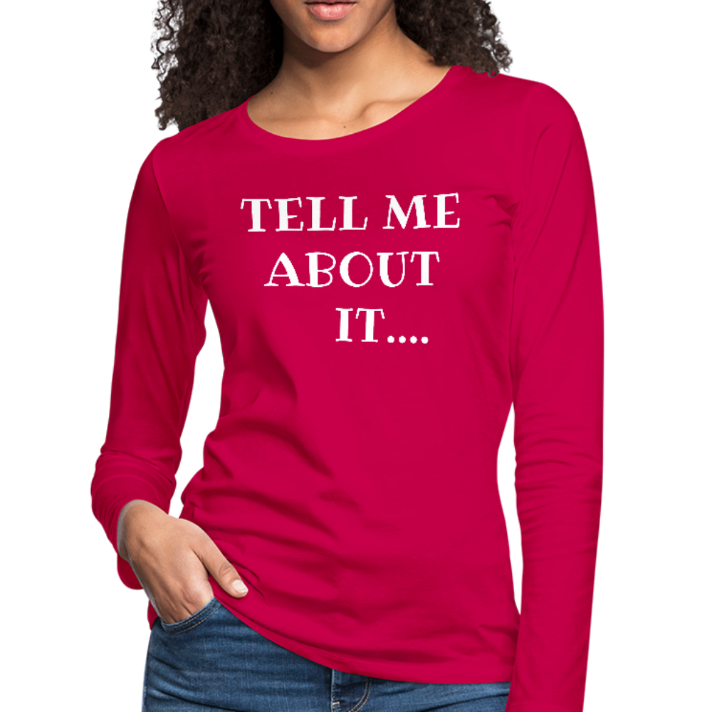 Women's Premium Long Sleeve T-Shirt - dark pink