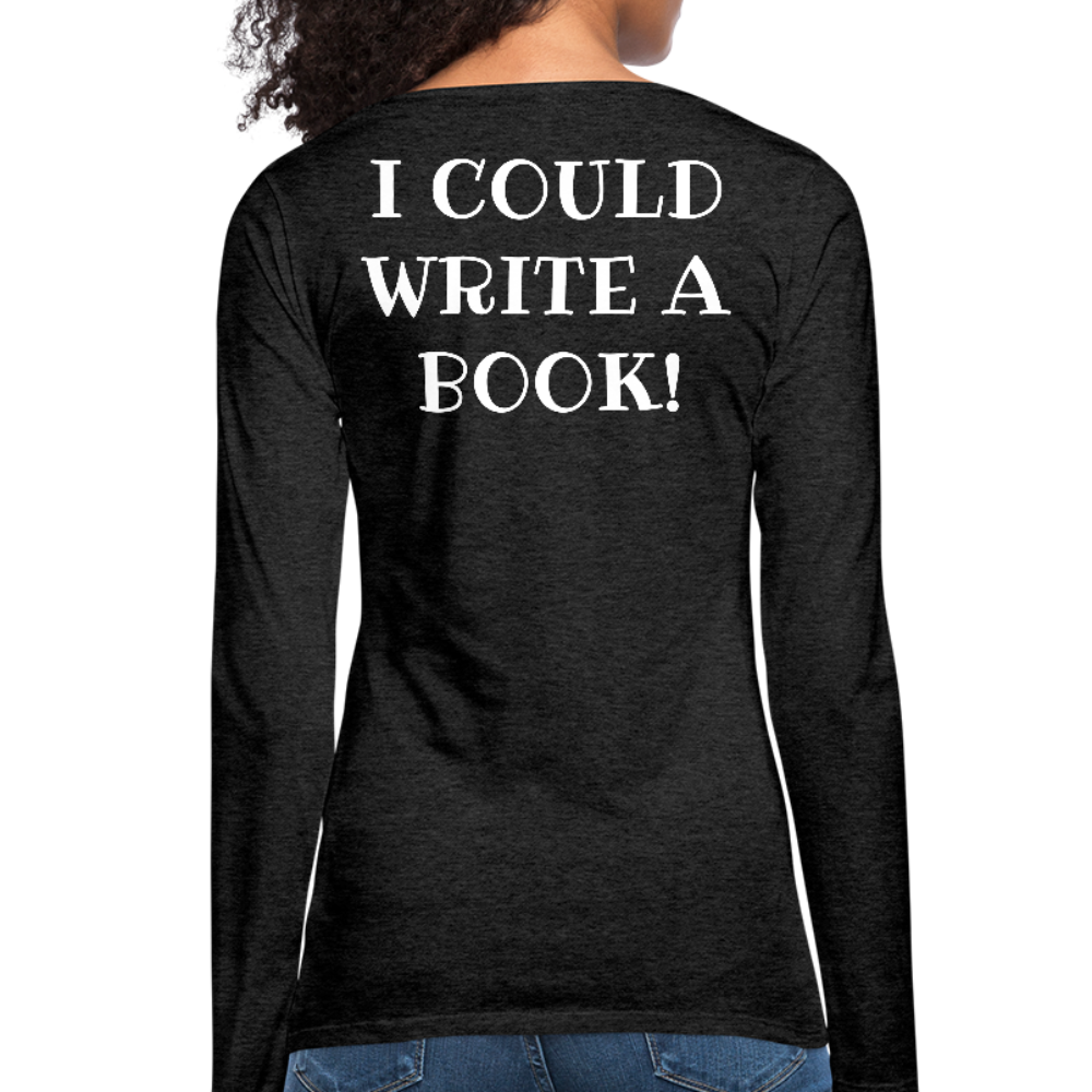 Women's Premium Long Sleeve T-Shirt - charcoal gray