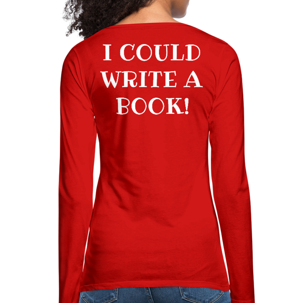 Women's Premium Long Sleeve T-Shirt - red