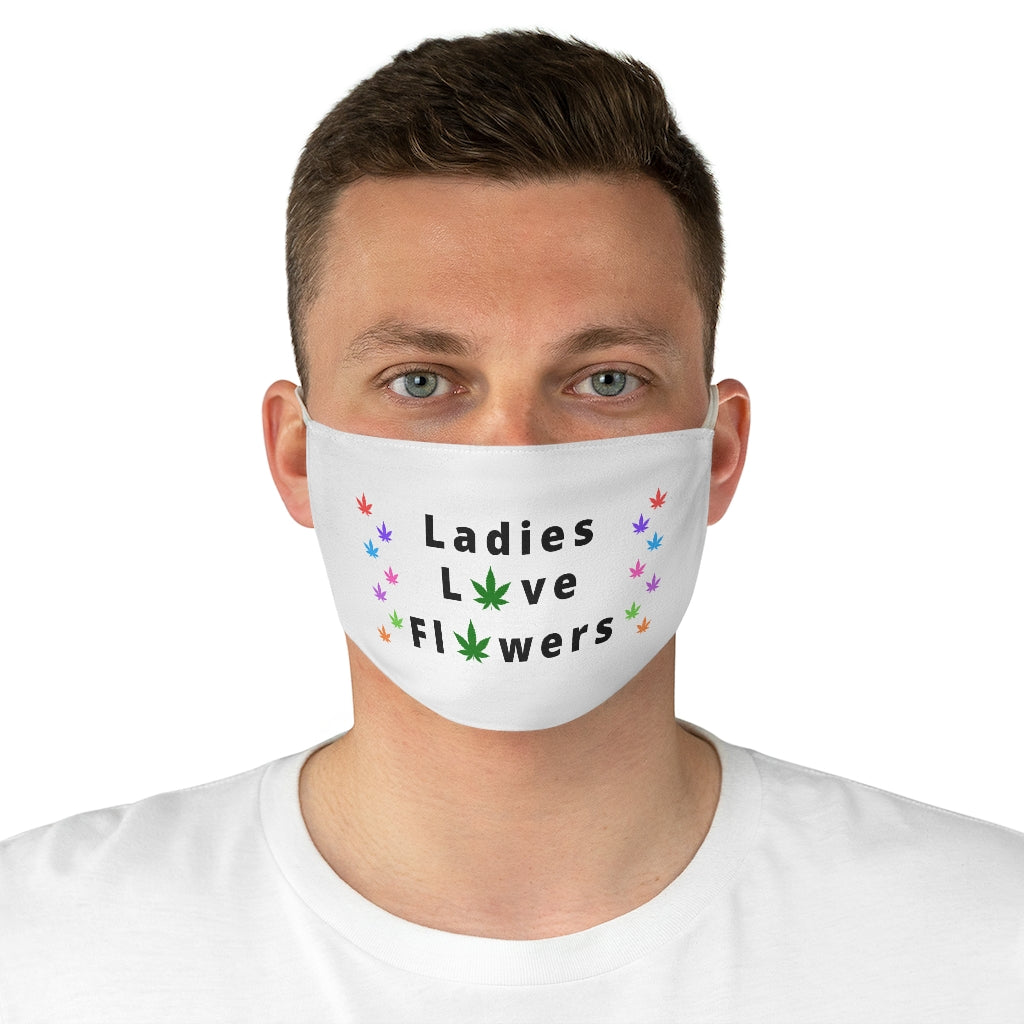Ladies Love Flowers Cannabis Fabric Face Mask