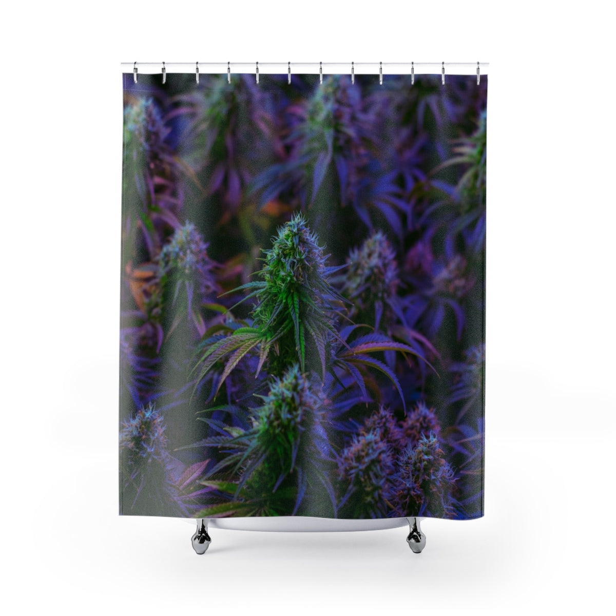 The Purple Cannabis Shower Curtain