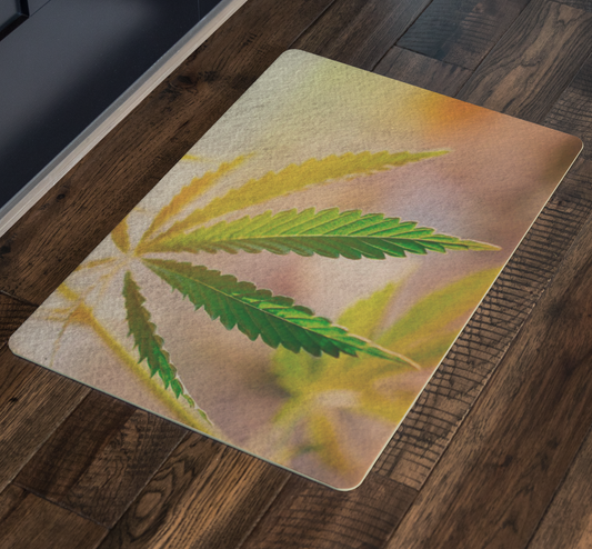 Sunrise Sunset Cannabis Door Mat