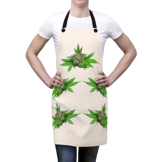 Semplicemente Cannabis Apron- Off White