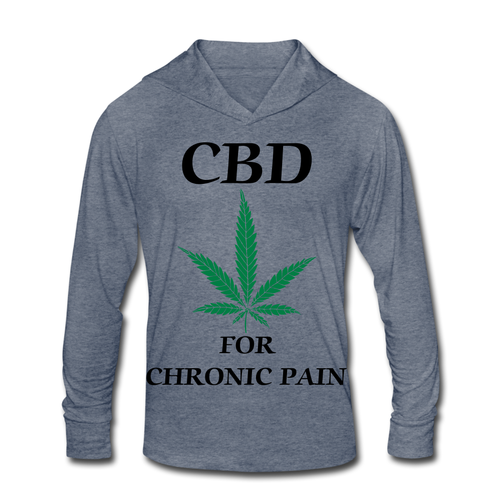 Unisex Tri-Blend Hoodie Shirt - heather blue
