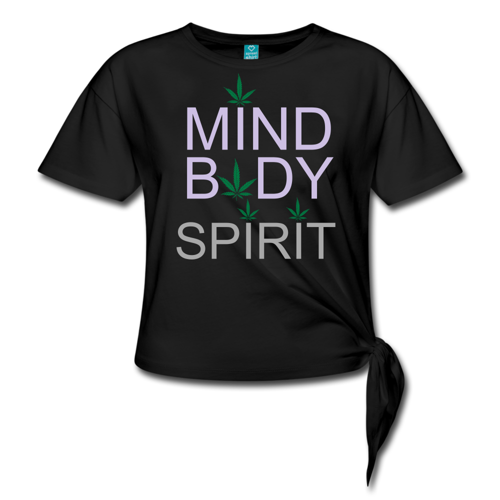 Women's Knotted T-Shirt - black