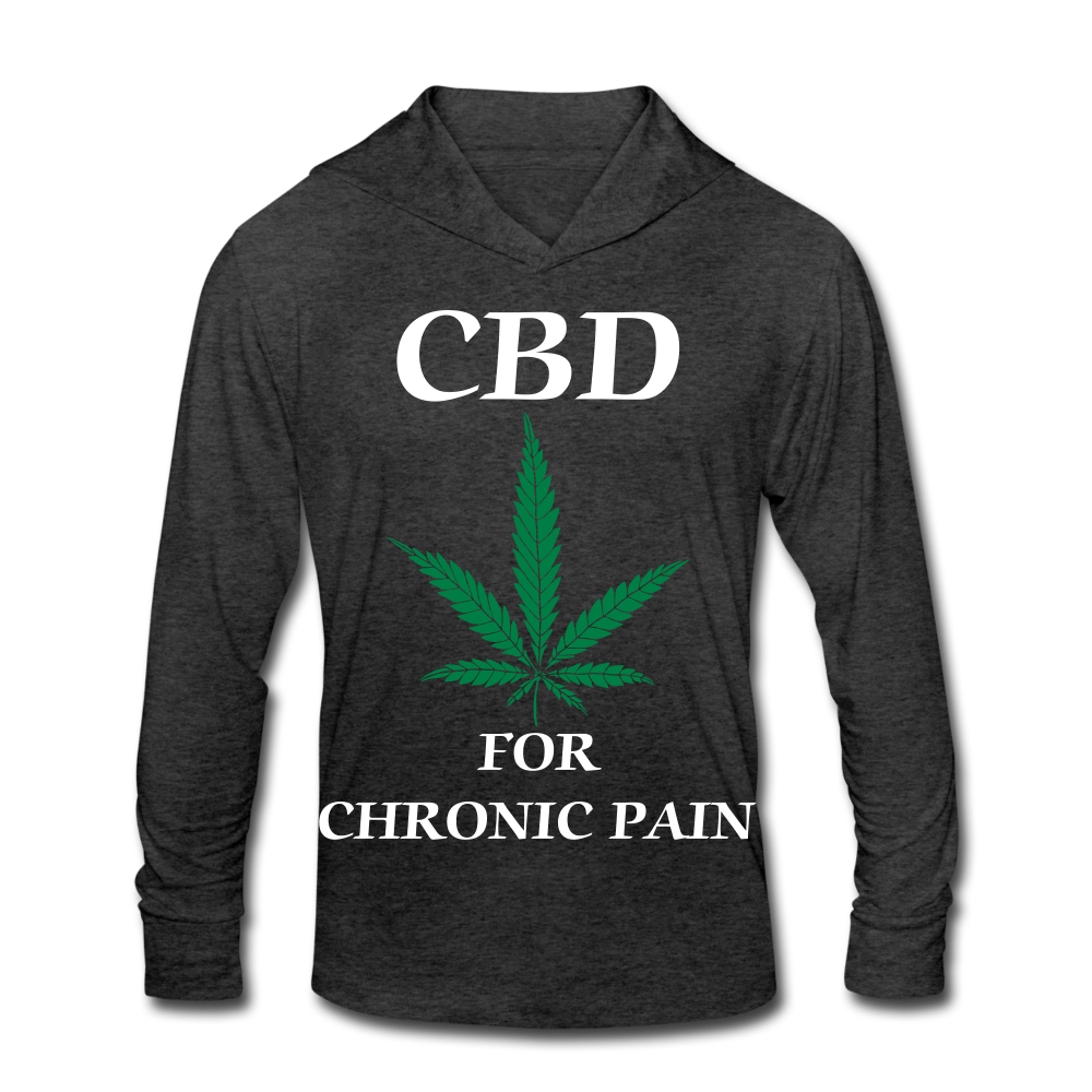 Unisex Tri-Blend Hoodie Shirt - heather black