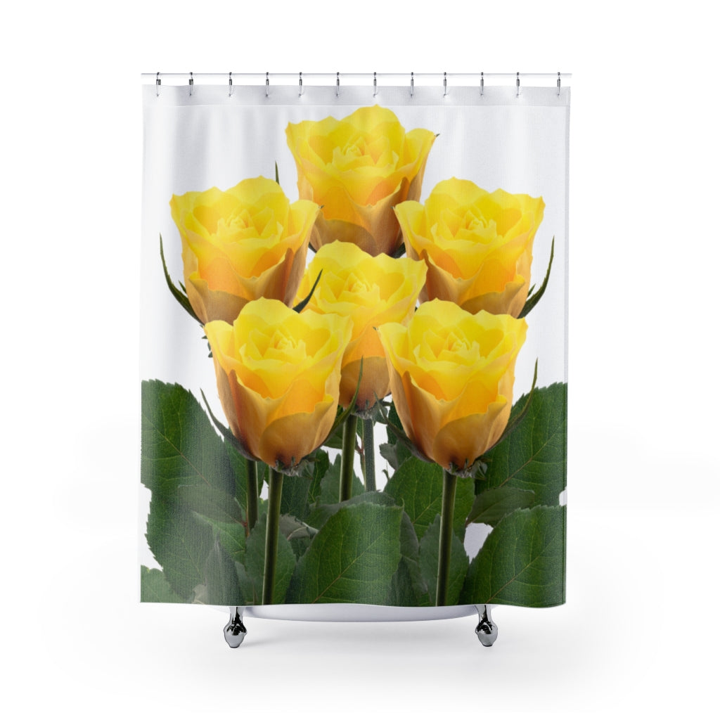 6 Roses Shower Curtains