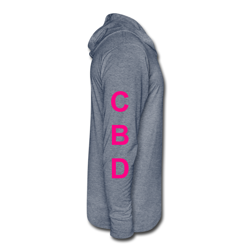 Anxiety Tri-Blend Hoodie Shirt - heather blue