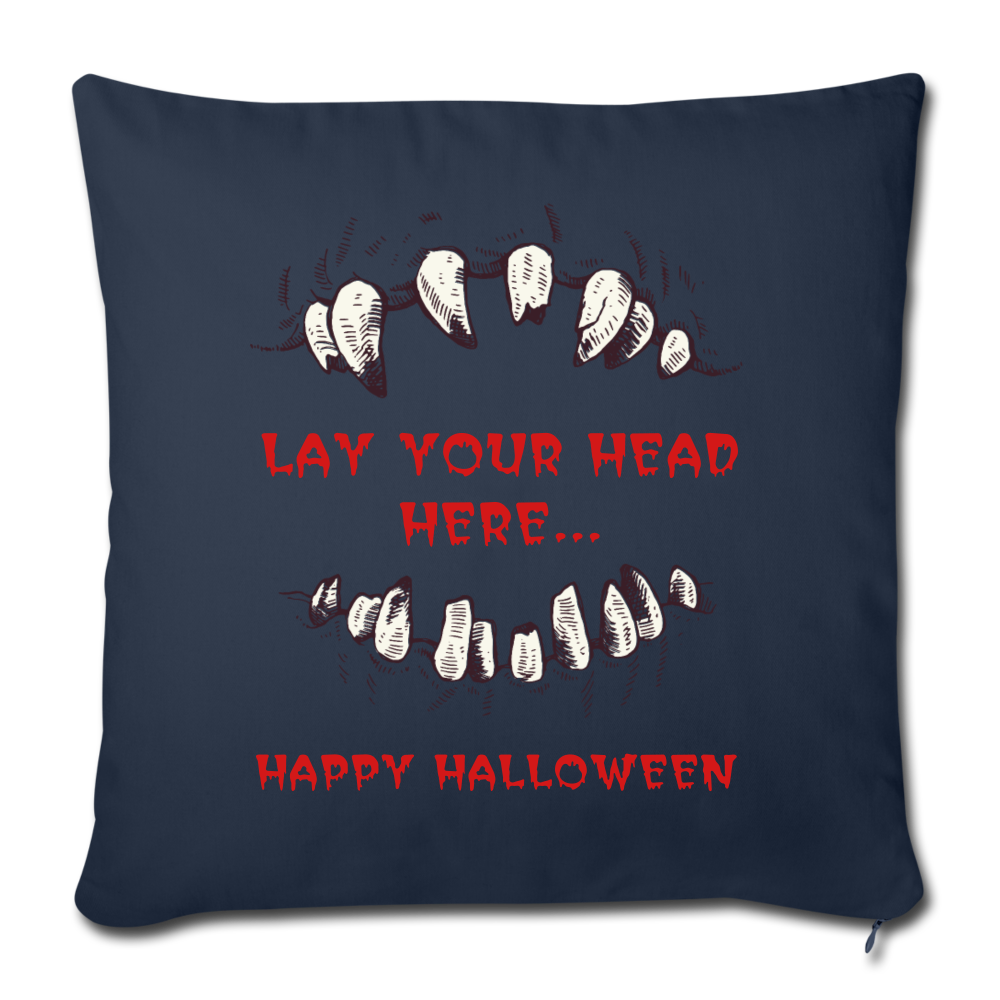 Throw Pillow Cover 18” x 18” - navy