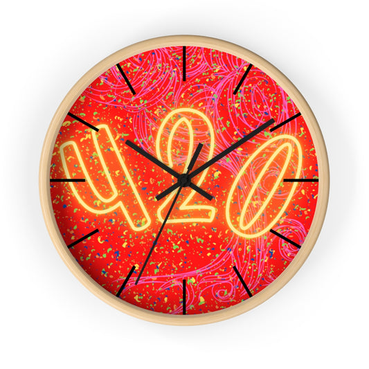 Quattro E Venti Cannabis Wall clock