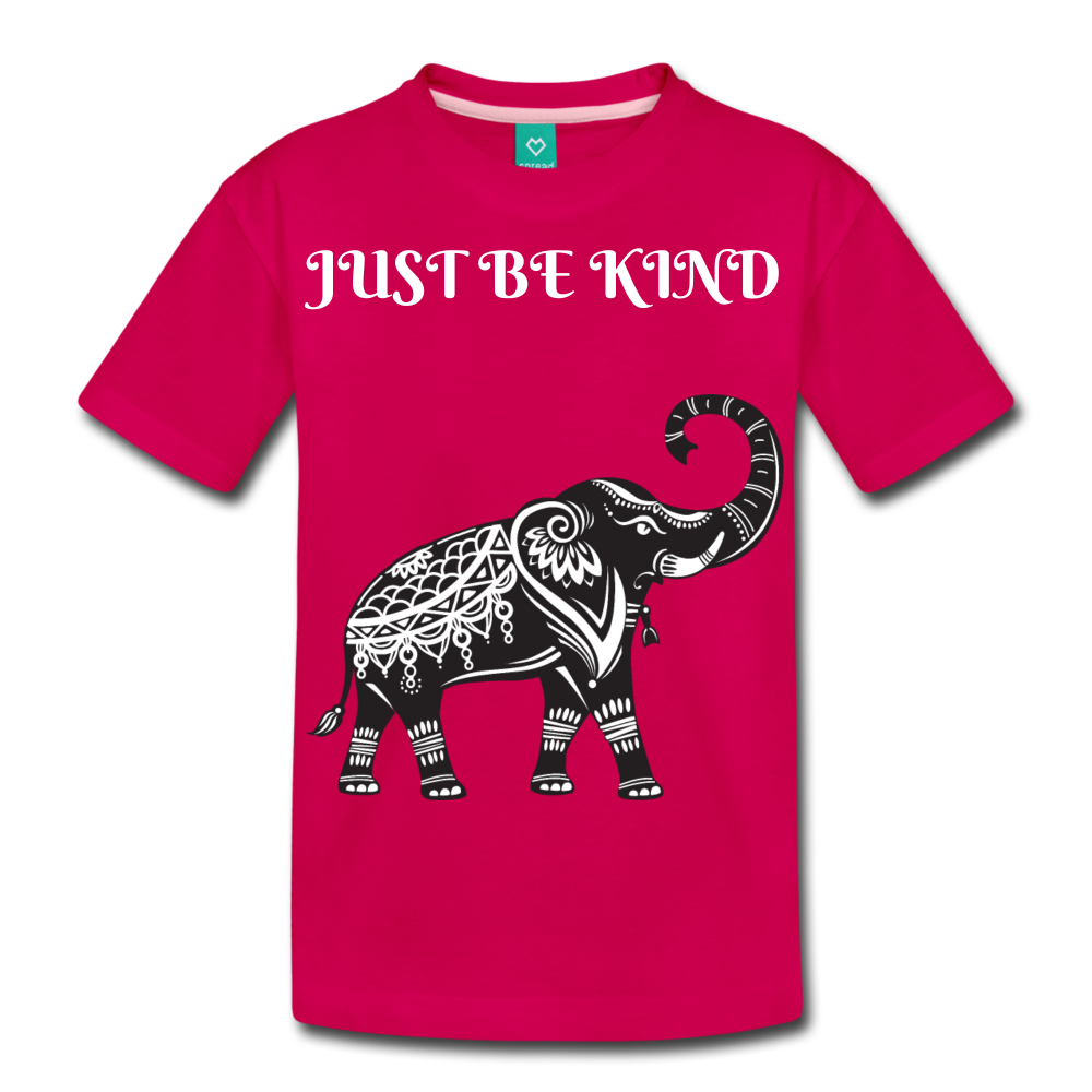 Just Be Kind Just Be Humble Kids' Premium T-Shirt - dark pink