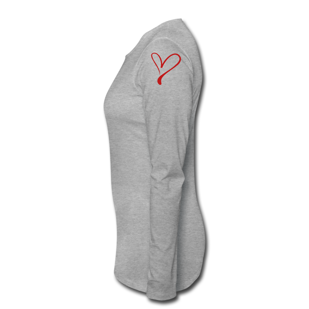 Say What You Mean, Mean What You Say" Women's Long sleeve T-Shirt - heather gray