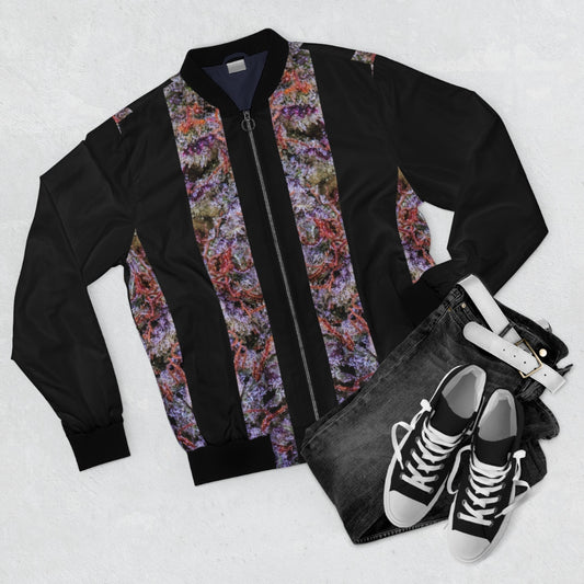 Living My Best Life Arcobaleno Cannabis Bomber Jacket
