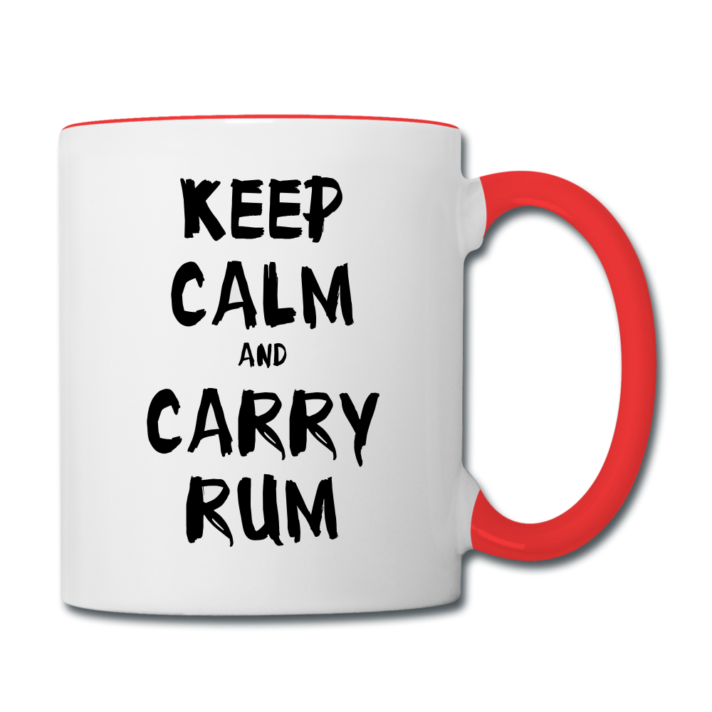 Contrast Coffee Mug - white/red