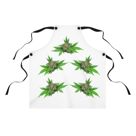 Semplicemente Cannabis Apron- White