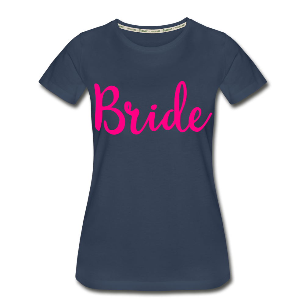 Bride Women’s Premium Organic T-Shirt - navy