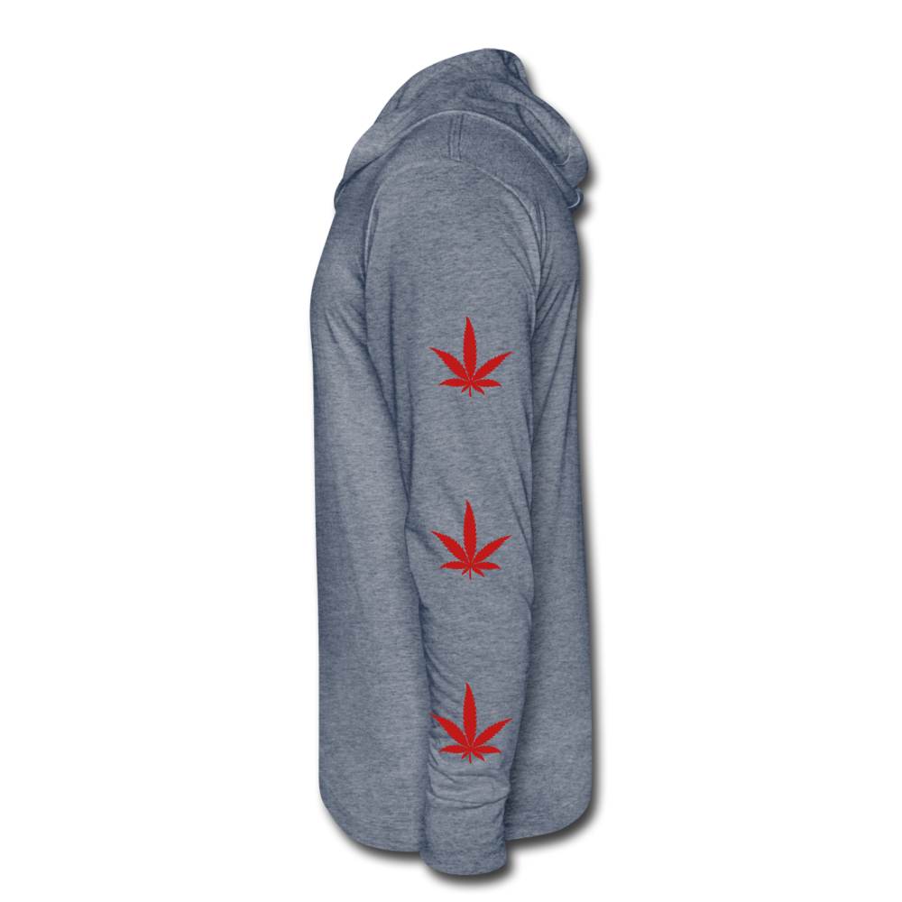 Unisex Tri-Blend Hoodie Shirt - heather blue
