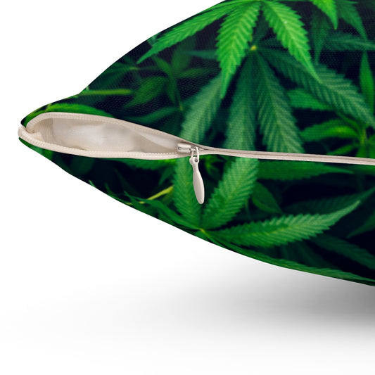 Mr. & Mrs. Cannabis Spun Polyester Square Pillow