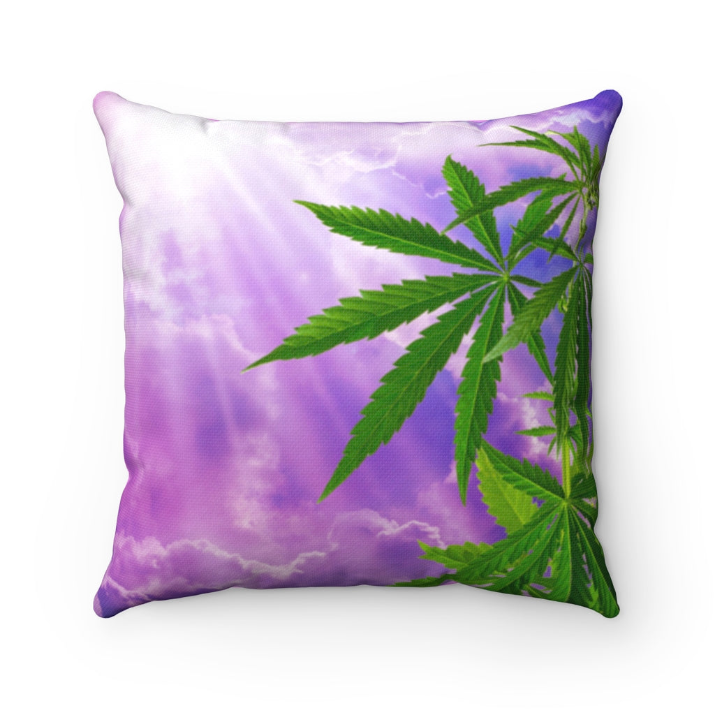 Sogno Di Cannabis Spun Polyester Square Pillow