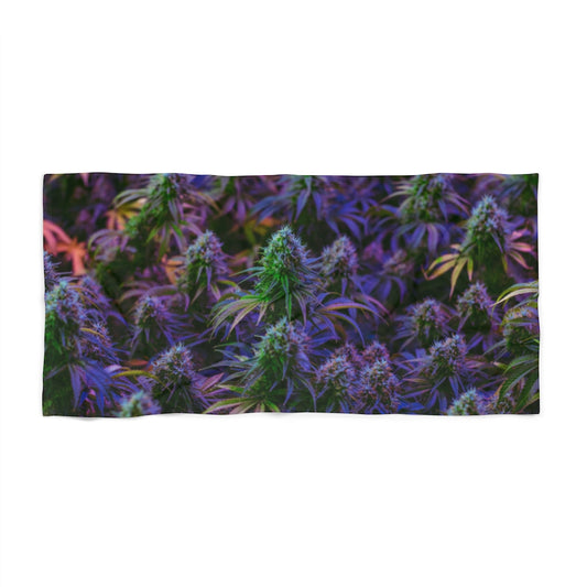 The Purple Cannabis Beach Towel