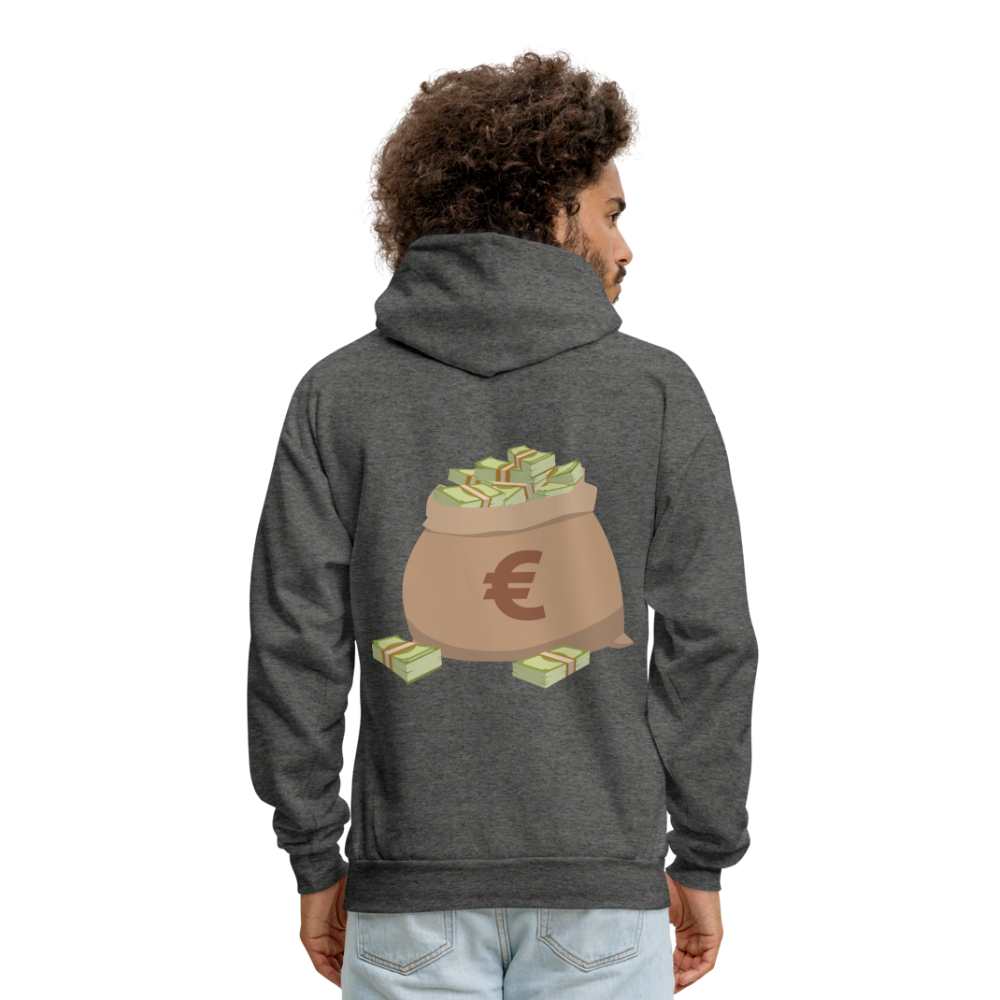Stop Lacking And Start Stacking Money Men's Hoodie - charcoal gray