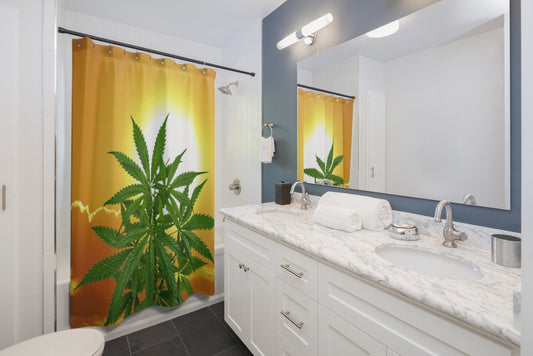Bella Alba Cannabis Shower Curtain