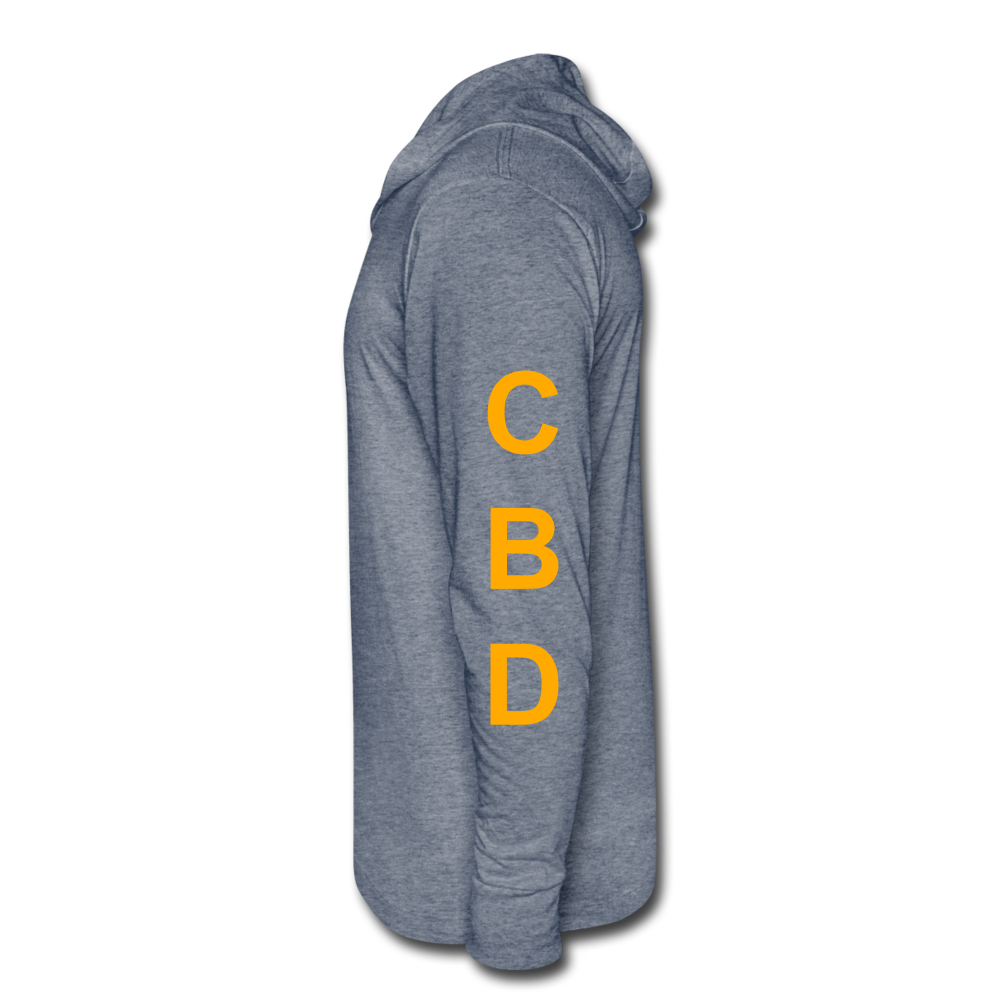 Anxiety Tri-Blend Hoodie Shirt - heather blue