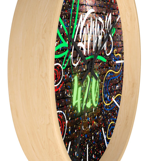 Quattro Venti Cannabis Wall Art Wall clock