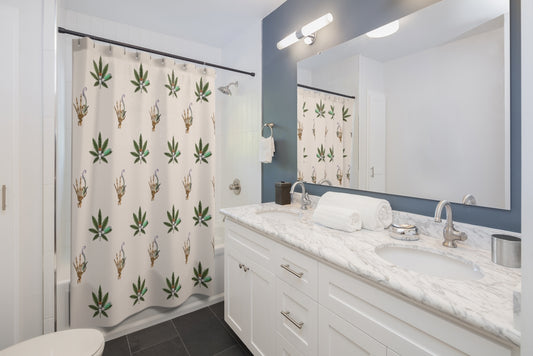 Pass That Cannabis Shower Curtain