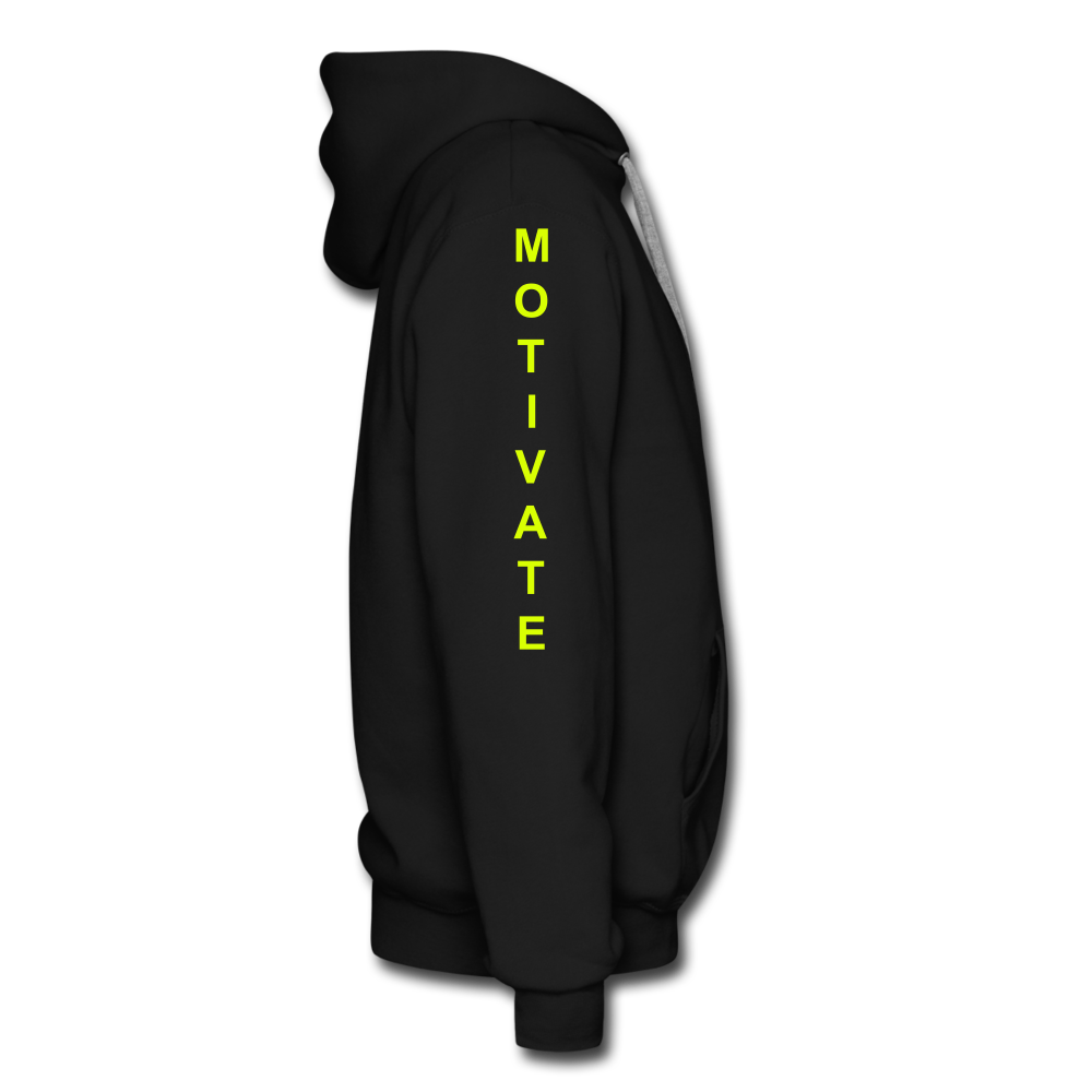 Motivate The Mind Men’s Premium Hoodie - black