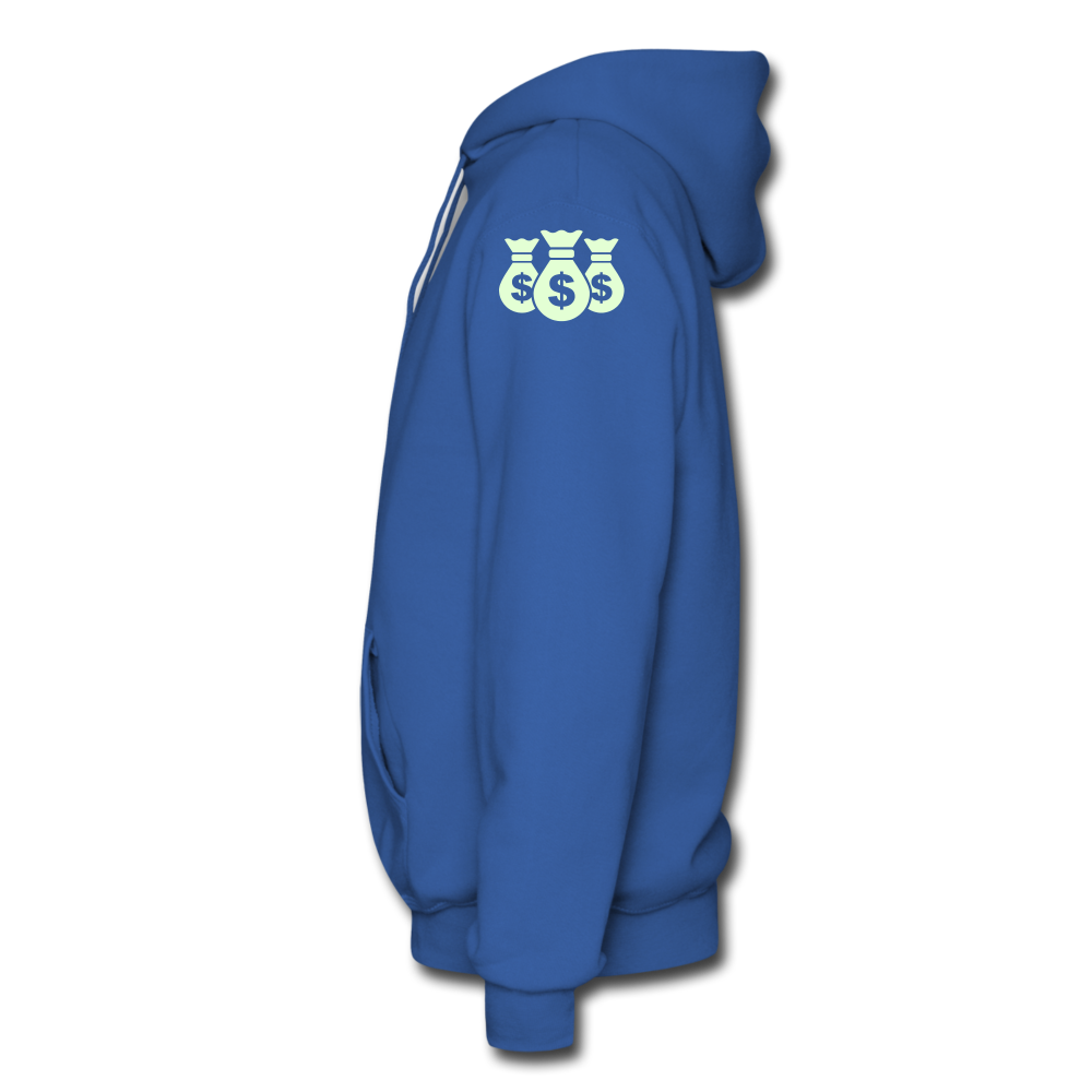 Stop Lacking And Start Stacking Money Men's Hoodie - royal blue