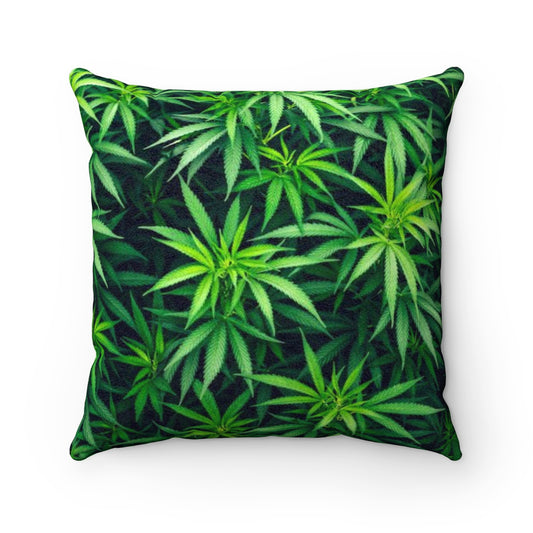 My Cannabis Faux Suede Square Pillow